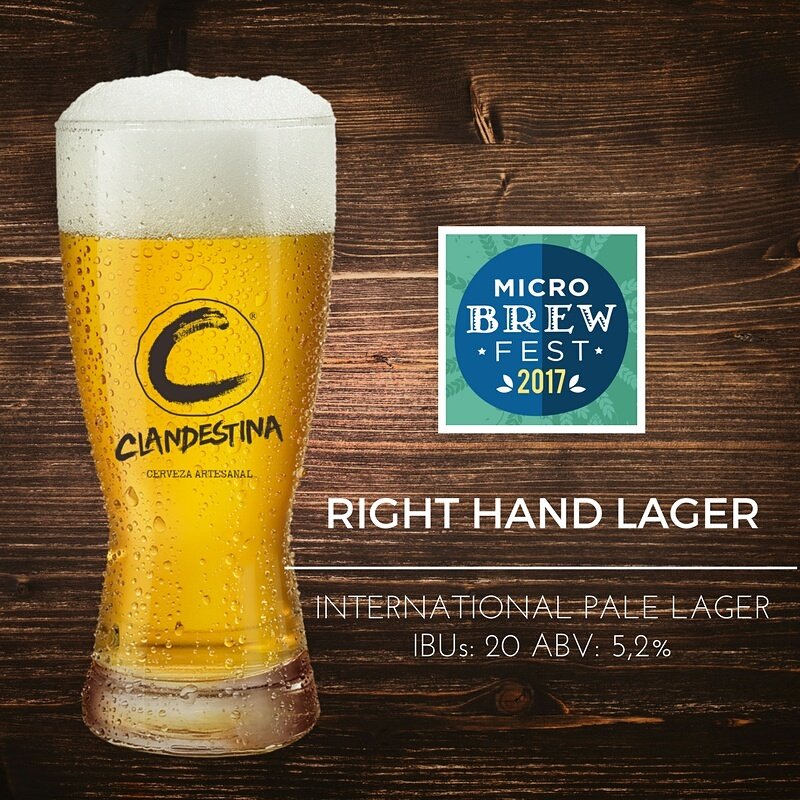 No tienes que cruzar el puente para probar esta refrescante 👉🏻 RIGHT HAND LAGER!!! 🍺. #MBF2017 #ClandestinaPTY #YoTomoCervezaArtesanal