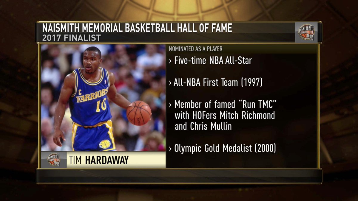 Hoophall's tweet image. Congratulations to Olympic Gold Medalist, 5x @NBAAllStar and #17HoopClass Finalist Tim Hardaway!