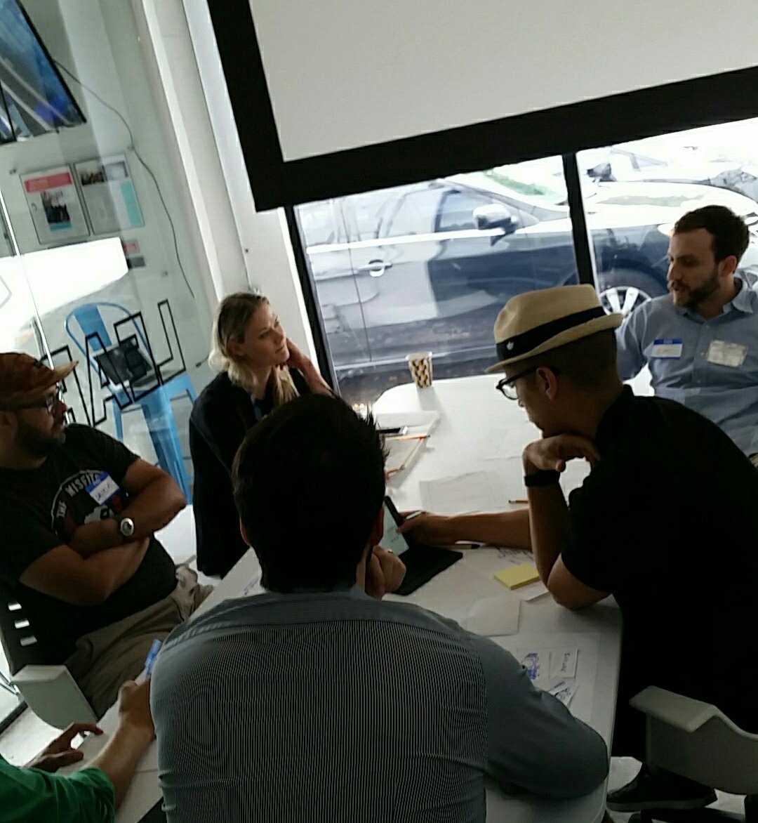 IxDA_Miami's tweet photo. Working on IA for Omni-Channel. These teams are really rocking this! #wiad17 @WIADMiami @diegobaca https://t.co/WhVvgcnKBe