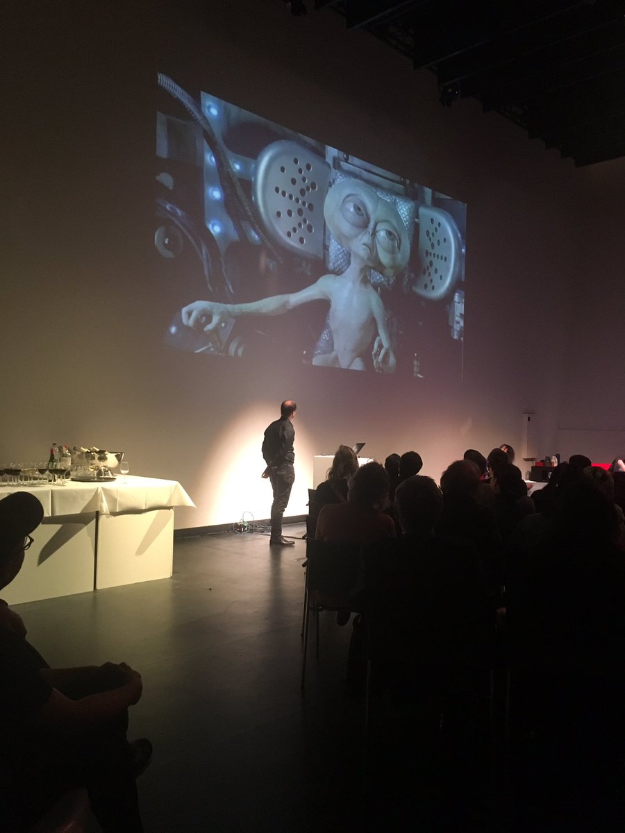 Conversation with #JordanWolfson @Stedelijk #femalefigure <a href="/marksetrakian/">Mark Setrakian</a> #animatronics