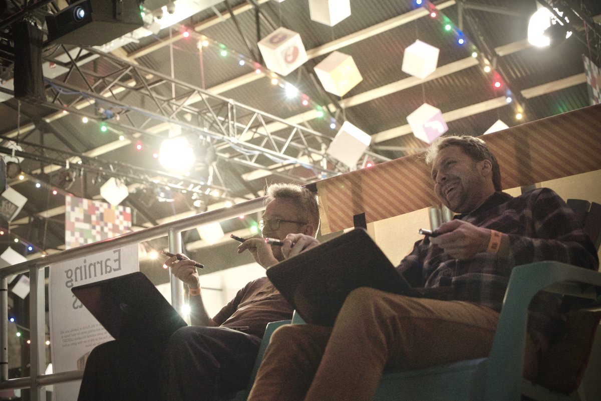 seb_ly's tweet photo. Here’s John and Adam from @wearewallFour setting it up. Possibly the last chance ever to play it! https://t.co/951cXZnxli