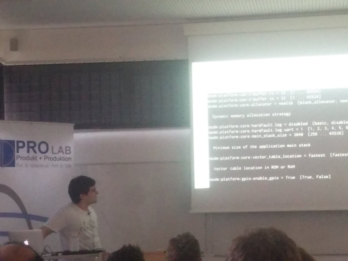 emBO++ (@emboconference) on Twitter photo . <a href="/salkinium/">Niklas Hauser</a> showed that he is brave by presenting python code at an embedded c++ conference. He is talking about his HAL generation! . <a href="/salkinium/">Niklas Hauser</a> showed that he is brave by presenting python code at an embedded c++ conference. He is talking about his HAL generation!