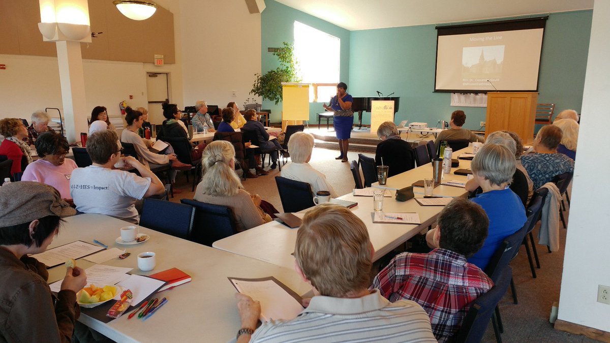 DethIm's tweet image. .@DrCGould discussing #theologyofresistance as part of @MOFaithVoices training #movingtheline @PICOnetwork