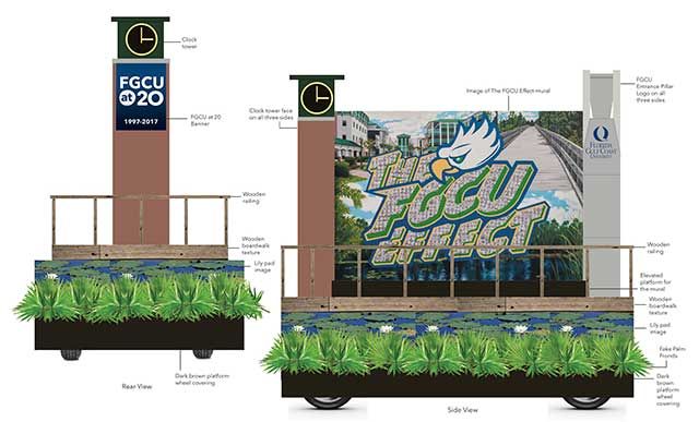 Sustain_FGCU's tweet photo. Heading to the Edison Festival of Lights in Downtown Fort Myers tonight? Be sure to look for our #FGCUEffect Float! https://t.co/Dzajck5rNA https://t.co/Ai8y9vsUqA