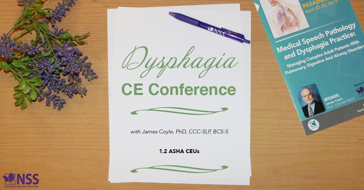 NorthernSpeech's tweet photo. Learn about managing complex adult patients with pulmonary, swallowing &amp; airway disorders from Dr. Coyle. #MedSLP https://t.co/UBIh7sD3dj https://t.co/buvPGRZmda