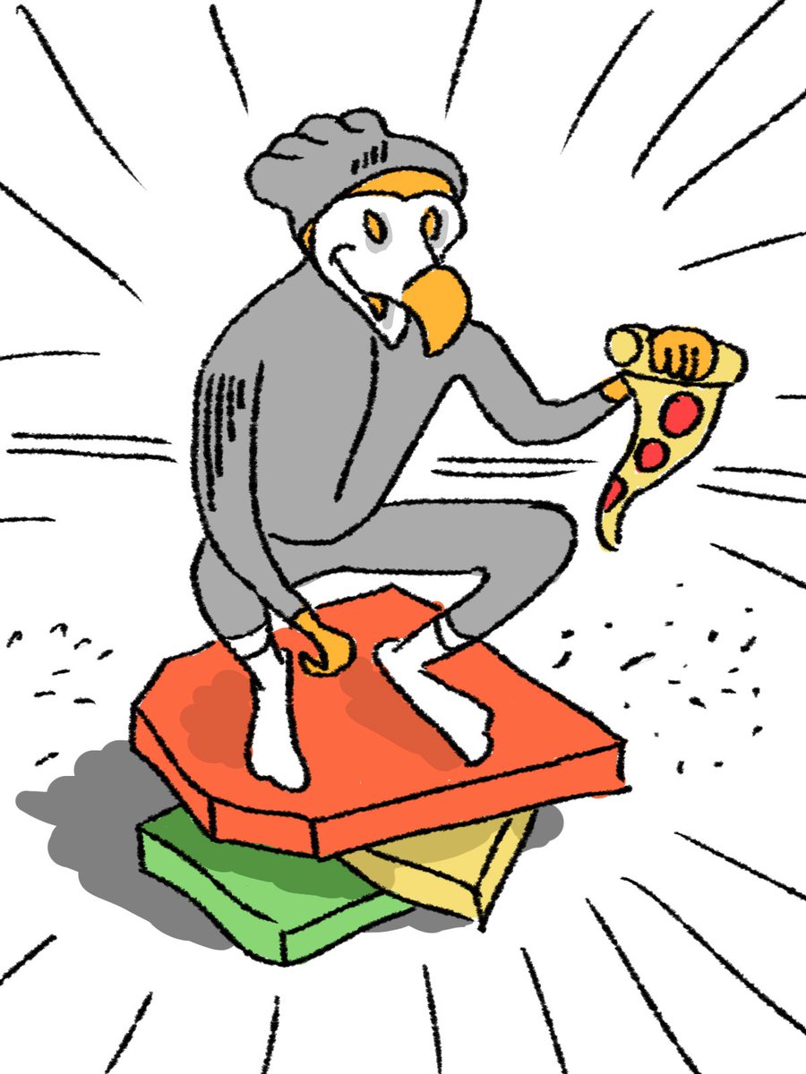 dodoptizza's tweet image. На самом деле, вот так выглядит додо на фуд-кортах