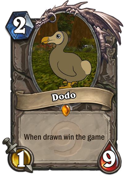 DodoCup's tweet photo. New card leaked from the next Hearthstone expansion https://t.co/5NdpN9vYyV
