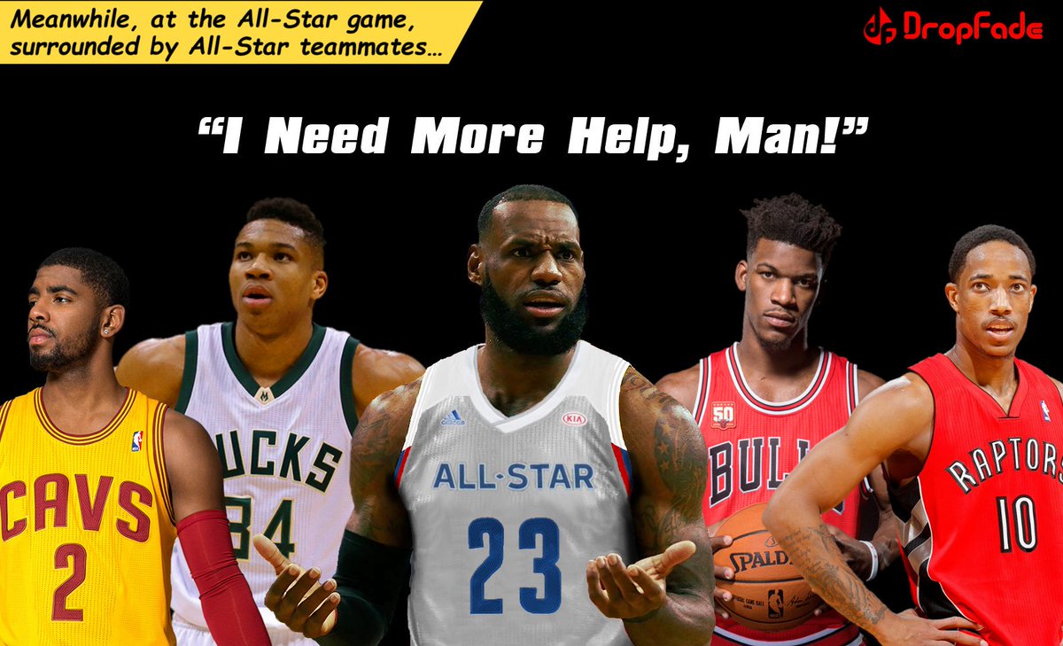 DropFade's tweet image. 😂

#NBAAllStar @KingJames