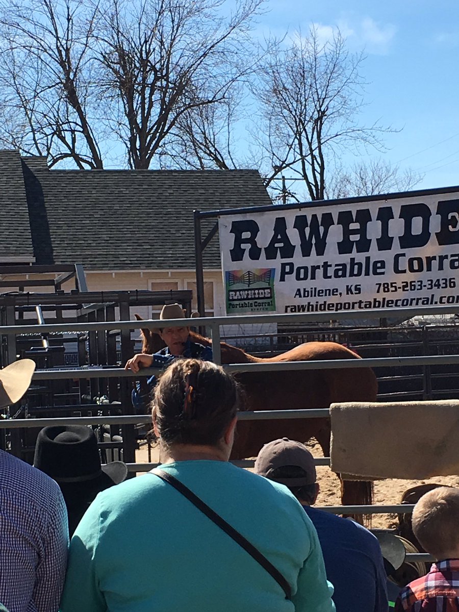 KSCattleDrive's tweet image. Curt Pate is here - presentation happening in the outdoor arena south of Buhler HS. #KCD17