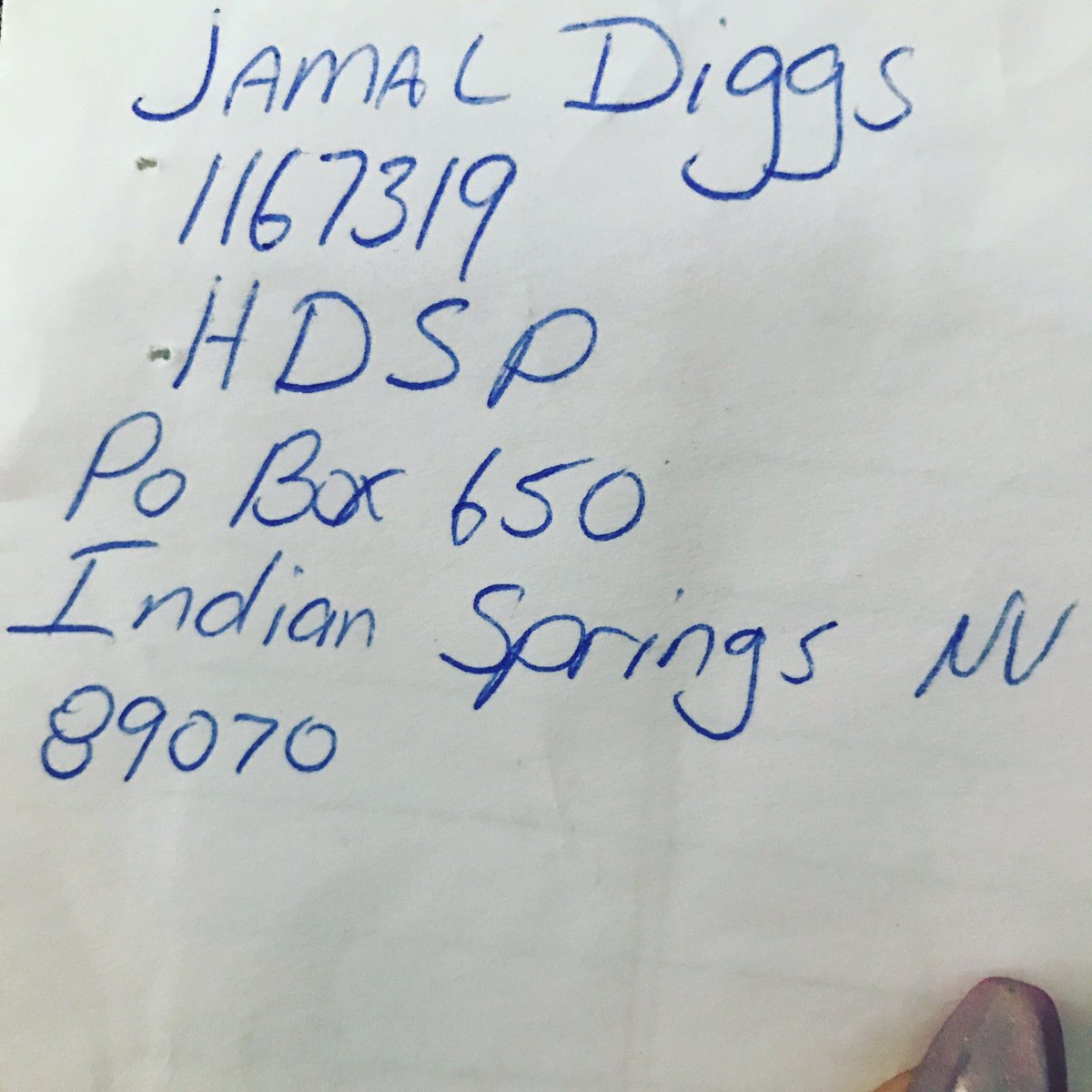 jdiggsthizz's tweet photo. #FREEJDIGGS I'll Be Back Shortly #FanMail Tapp In #DiggsDoItMovin https://t.co/KszIFWv89V
