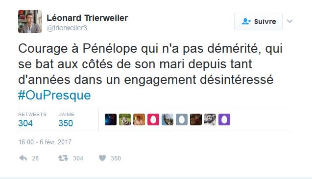 publicsenat's tweet photo. Tweet d’un des fils de Valérie #Trierweiler à propos du #FillonGate #MamanStyle #OVPL https://t.co/CdOrJ1Eie2