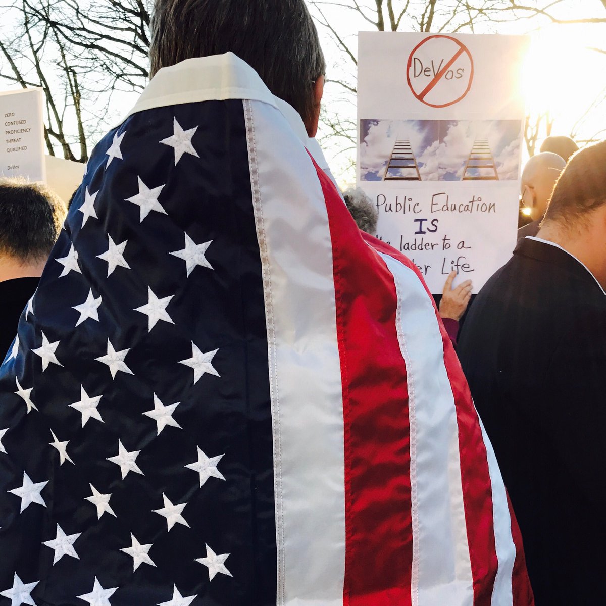 In America, education is a civil right. #weareAmerica #dumpDeVos #allmeansall