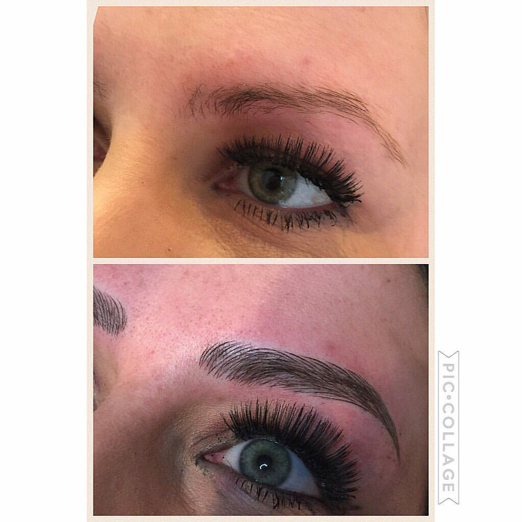 danielle89b's tweet image. No more eyebrow pencil 🙌😍 #microblading #newbrows