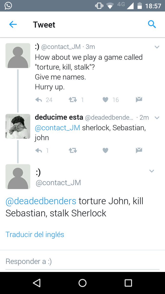 deadedbenders's tweet photo. ME CONTESTÓ MORIARTY  ahre https://t.co/vCuvGlBD0t