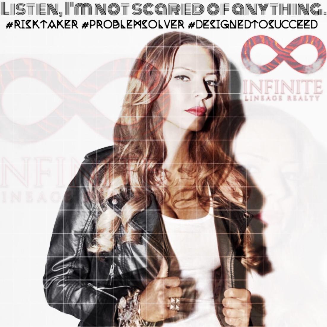 InfiniteLRLLC's tweet photo. "I'm not scared of anything." @InfiniteLR #BornToBe #ProblemSolvers #RiskTakers #DesignedToSucceed #ShoutOut @DritaDavanzo #HappyBirthday https://t.co/MgXstSHiGv