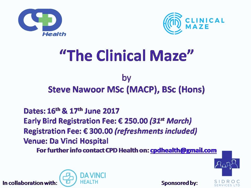 MariaLouisaBusu's tweet photo. @stevenawoor to lead 1st ever Clinical Maze held in #Malta #advancedscope #physio #globalPT lets challenge critical thinking #cpdhealth https://t.co/ozbQejmku7