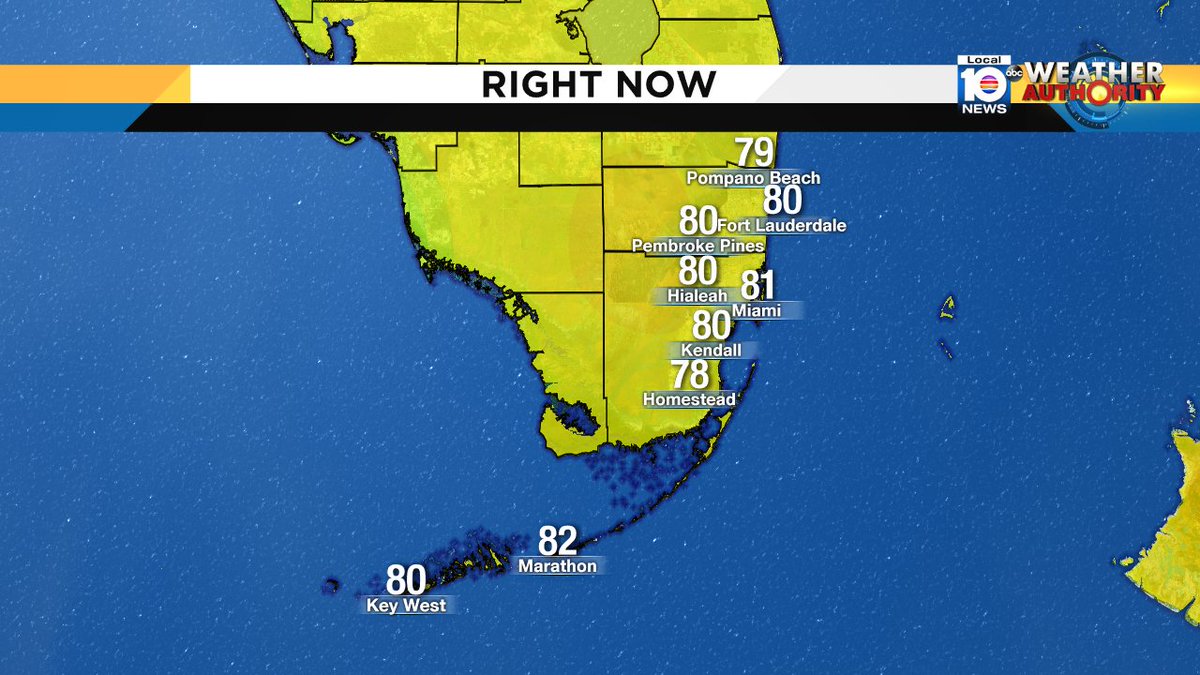 Current temps around South Florida https://t.co/1s3IoFagPE