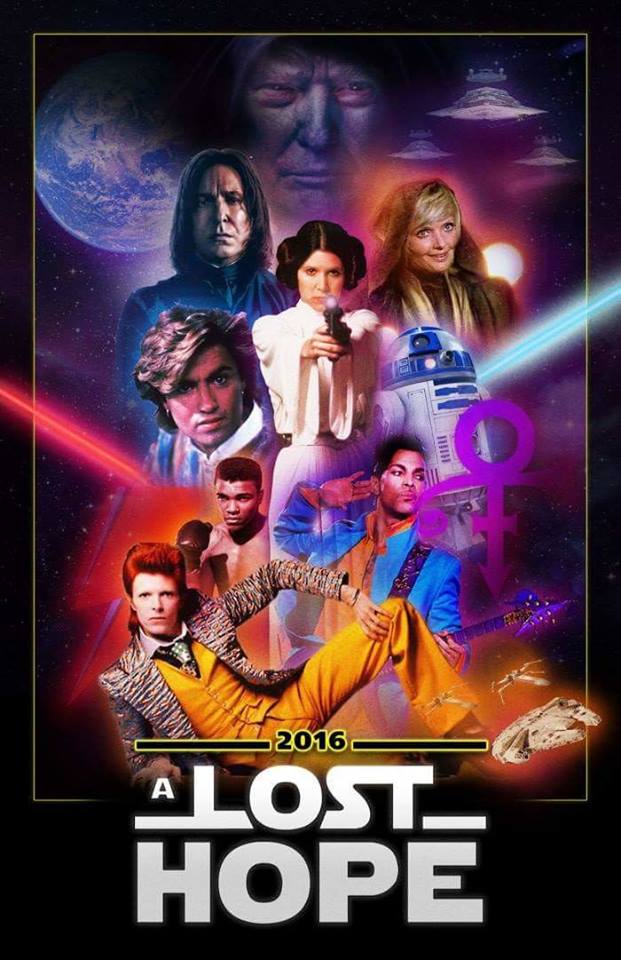 This year's Saturday night party costume theme is.. 2016!
Yes, let's relive the diabolical sh*t show that was 2016 in a whimsical fashion.