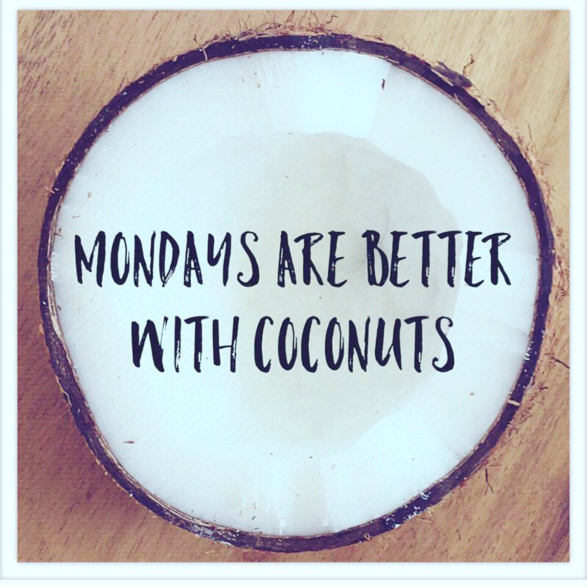 LiveCocoUK's tweet photo. The one thing we love about Mondays! 🌰#Coconuts #healthyliving #teethwhitening #oilpulling #coconutoil #glutenfree #livecoco #veganfriendly https://t.co/Hzi4lWfTWj