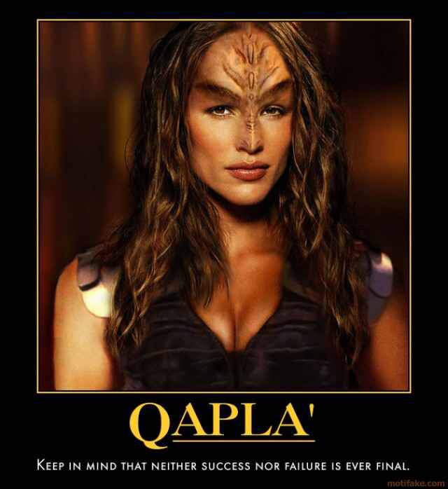 YourStarTrekPal's tweet photo. And Qapla' on a snowy Monday. Snowed in, power's out...now what am I sposed to do? #startrek #klingon #qapla #bored https://t.co/XkO3cbqIEG