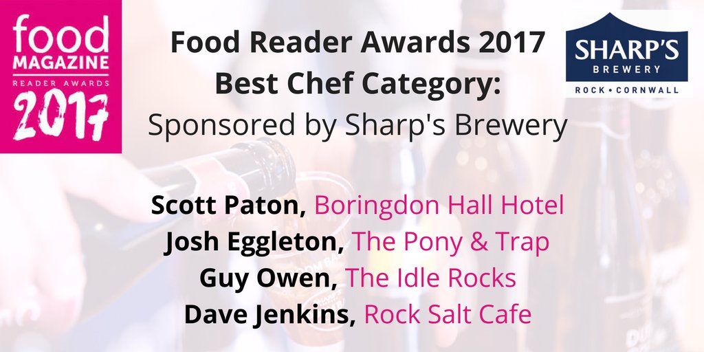 We're sponsoring the 'Best #Chef'#ReaderAward 🏆 tonight.
Who'll be crowned winner? 
<a href="/scottipaton/">scott paton</a> <a href="/josh_eggleton/">Josh Eggleton</a> <a href="/guy_owen/">Guy Owen</a> <a href="/davejenkinschef/">David Jenkins</a>