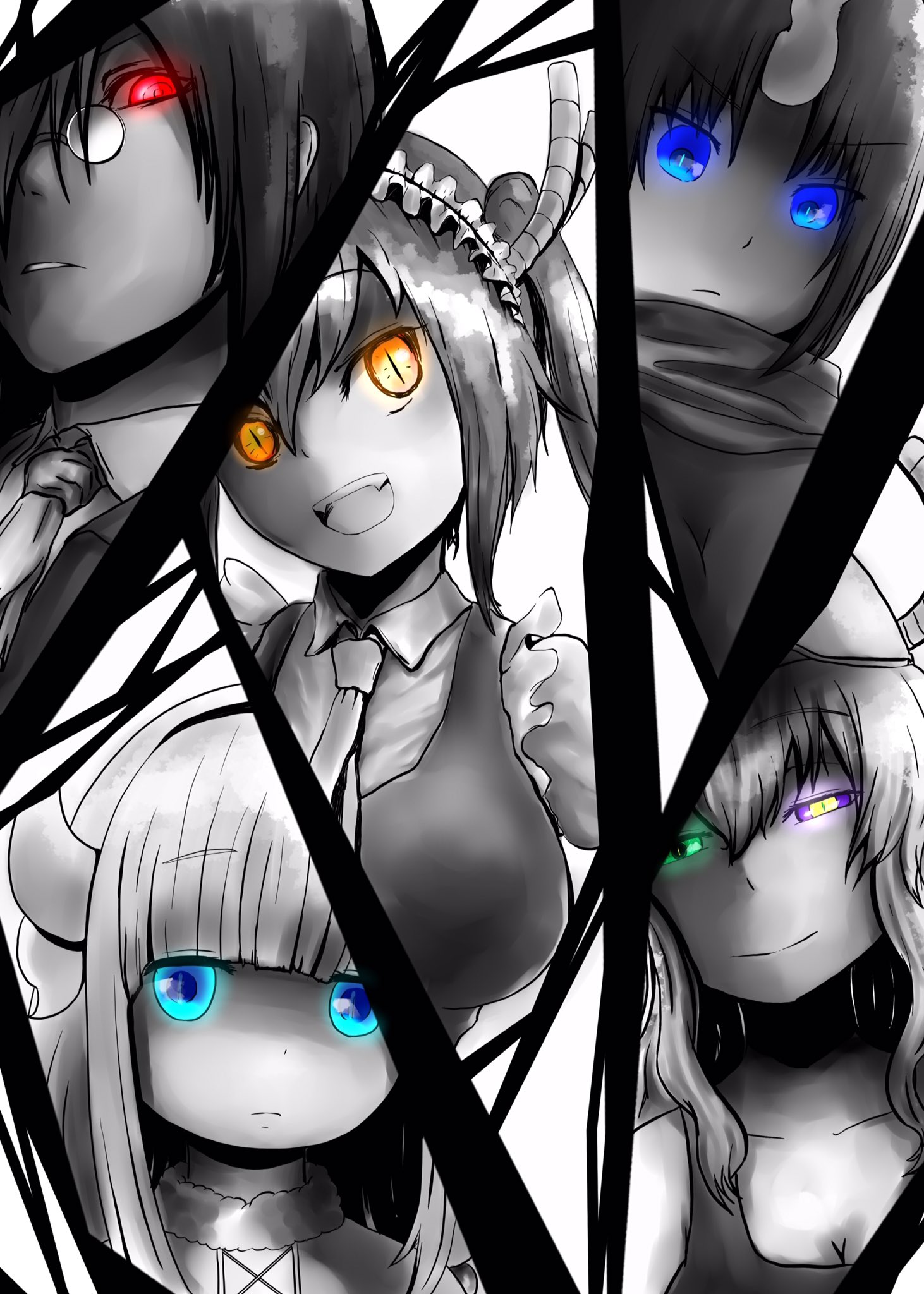 はくらん 小林さんちのメイドラゴンのドラゴンたち描いてみましたー よかったらpixivも是非にー T Co Icl0lo1vj1 Maidragon カンナ トール ルコア ファフニール エルマ T Co Ti5i3h2ryq Twitter
