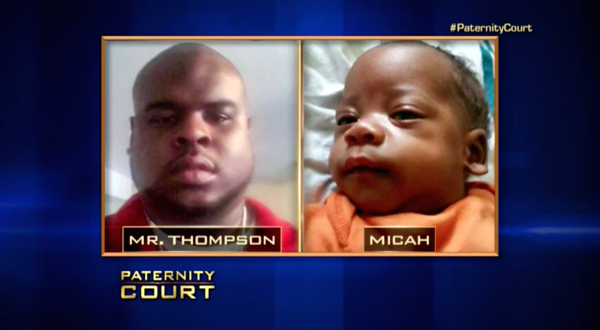 PaternityCourt's tweet photo. #NewCaseAlert!🚨 This will be Mr. Thompson's THIRD paternity test - with his own wife! Do you think the results will prove he is the father? https://t.co/0cDrrK9rPq