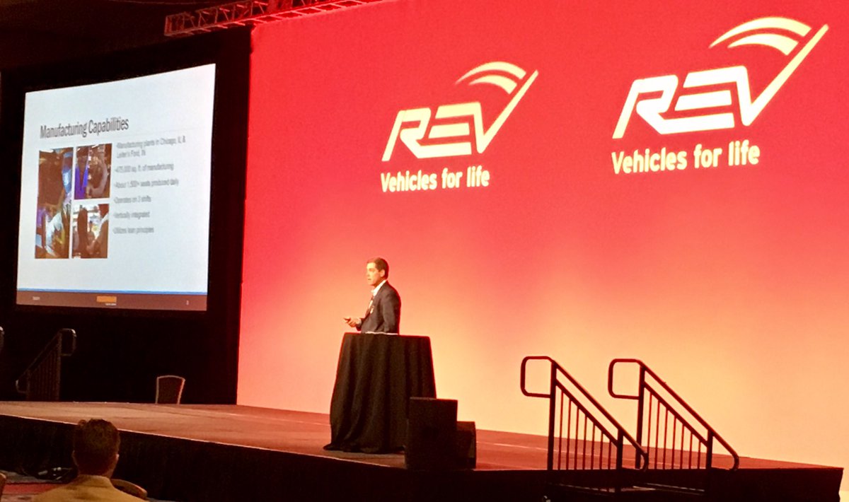 revgroupinc's tweet photo. We are glad to have Dan Cohen of @FreedmanSeating sharing with us at our REV Dealer Summit. #safetyfirst #VehiclesForLife. https://t.co/B4CB7wpnRL