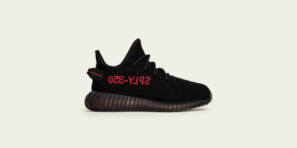 yeezy boost 350 v2 black red footlocker
