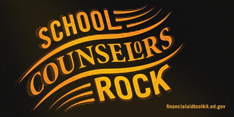 FAFSA's tweet photo. School counselors, you're the BEST so here are some resources to make your job easier: https://t.co/BRhiILLLpU #NSCW17 https://t.co/2jxLJbIVAL
