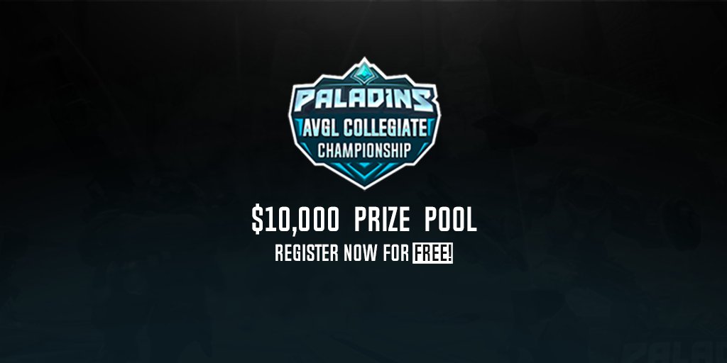 AVGL_Paladins's tweet photo. Announcing the College @PaladinsGame League w/ $10k Prize Pool, LAN Final, FREE entry: https://t.co/TRJtMW67fR @PaladinsPro #collegeesports https://t.co/wim3zDXonZ