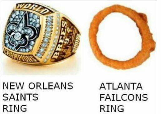 NYCGamingXL's tweet photo. #SuperBowl #WhoDat #Saints50 #Falcons #Failcunts #Losers https://t.co/r6mJs4wqa9