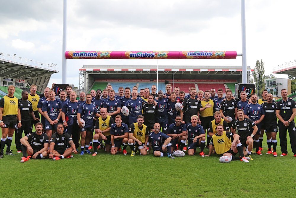 Sorting through files &amp; this popped up. Let's do it again @RugbyAid2017!