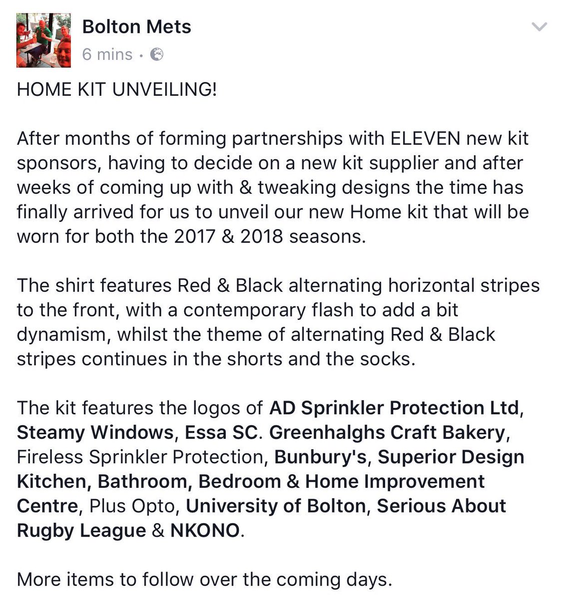 BoltonRLFC's tweet image. HOME KIT UNVEILING! After some hard work &amp;amp; several tweaks we believe we've come up with something that the lads will wear with pride