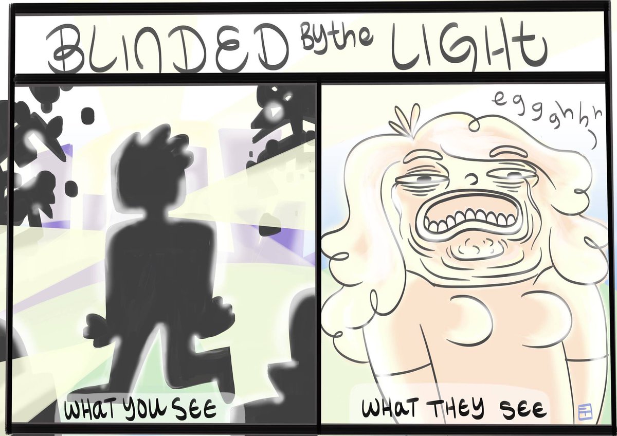 HowToLifeEmma's tweet photo. Next time... sunglasses. #comic #light #blinded #howtolifewithemma https://t.co/A1ZWrM8EhT