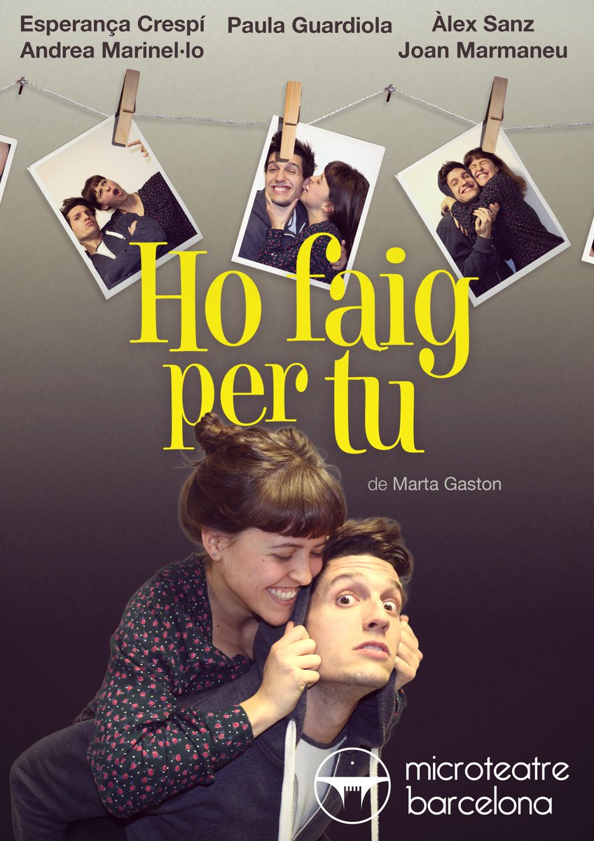 martagast's tweet photo. Gairebé tot a punt per estrenar "Ho faig per tu" a @microteatrobcn !! Quina il·lusió tornar-hi! #microporti #microteatrebcn #hofaigpertu https://t.co/rcOnRsagwp