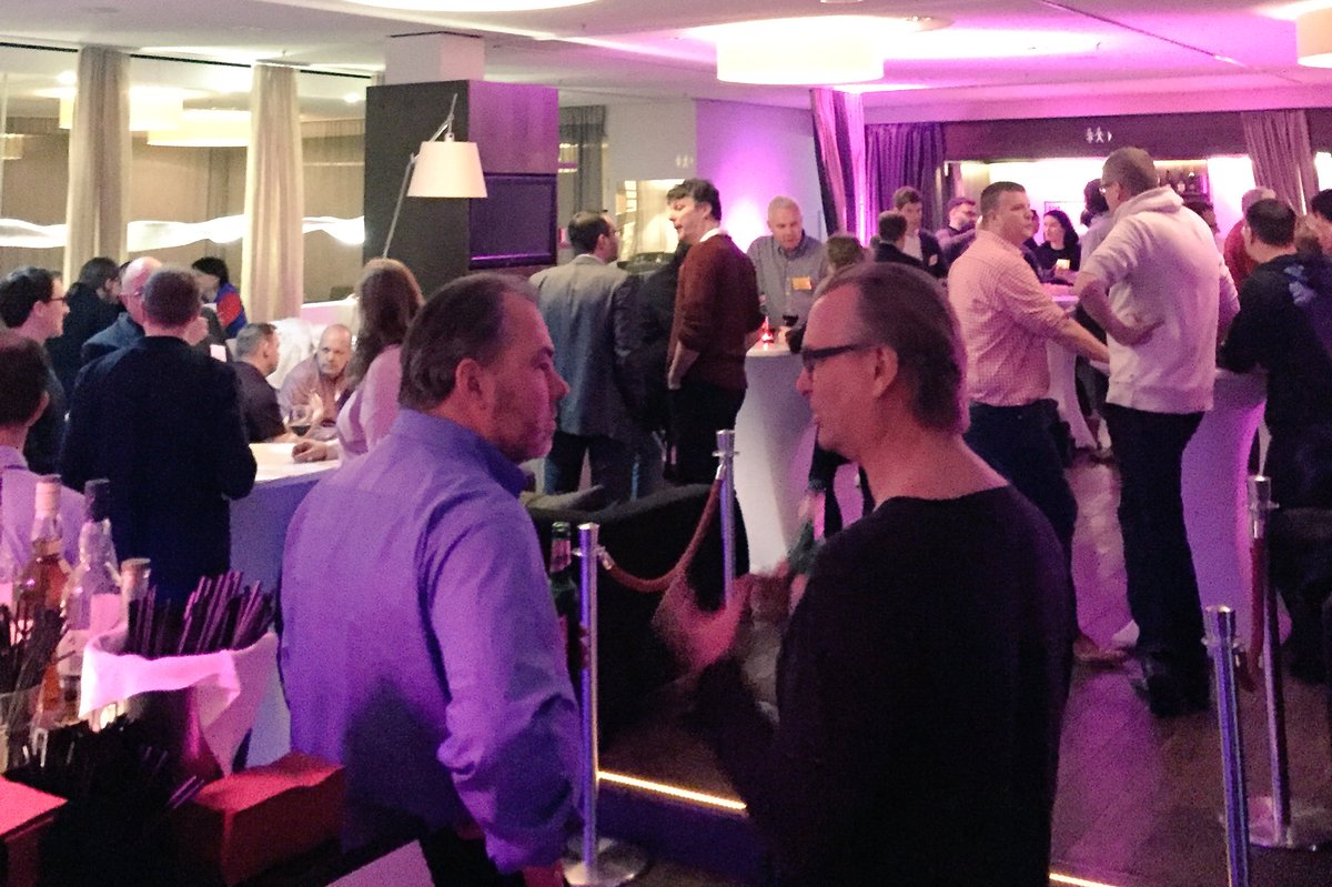SLExchange's tweet image. Conversation is as easy flowing as the whiskey at the #SlabEU @SLExchange! #lab