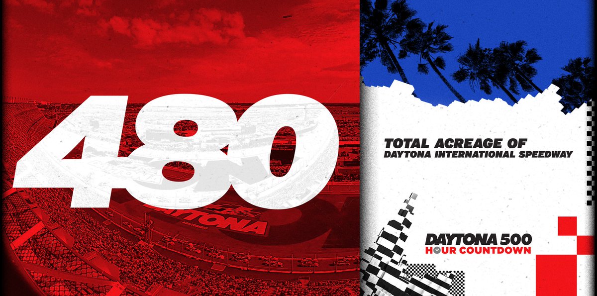 NASCAR's tweet photo. 480 Hours to the #DAYTONA500!

@DISupdates sits on some serious real estate. #DaytonaDay https://t.co/aOB65n8BG7
