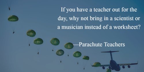 educationweek's tweet photo. "Uber for substitutes" promises to enrich learning when the teacher is away. https://t.co/UXkz1RRffX https://t.co/kqhIfEo08X