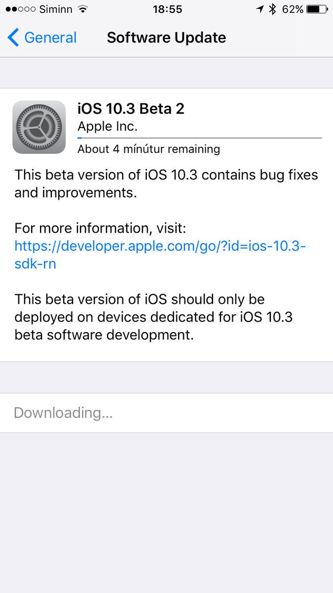 TechPlover's tweet image. Downloading iOS 10.3 Beta 2... will we see any new things this time?
#ios103Beta