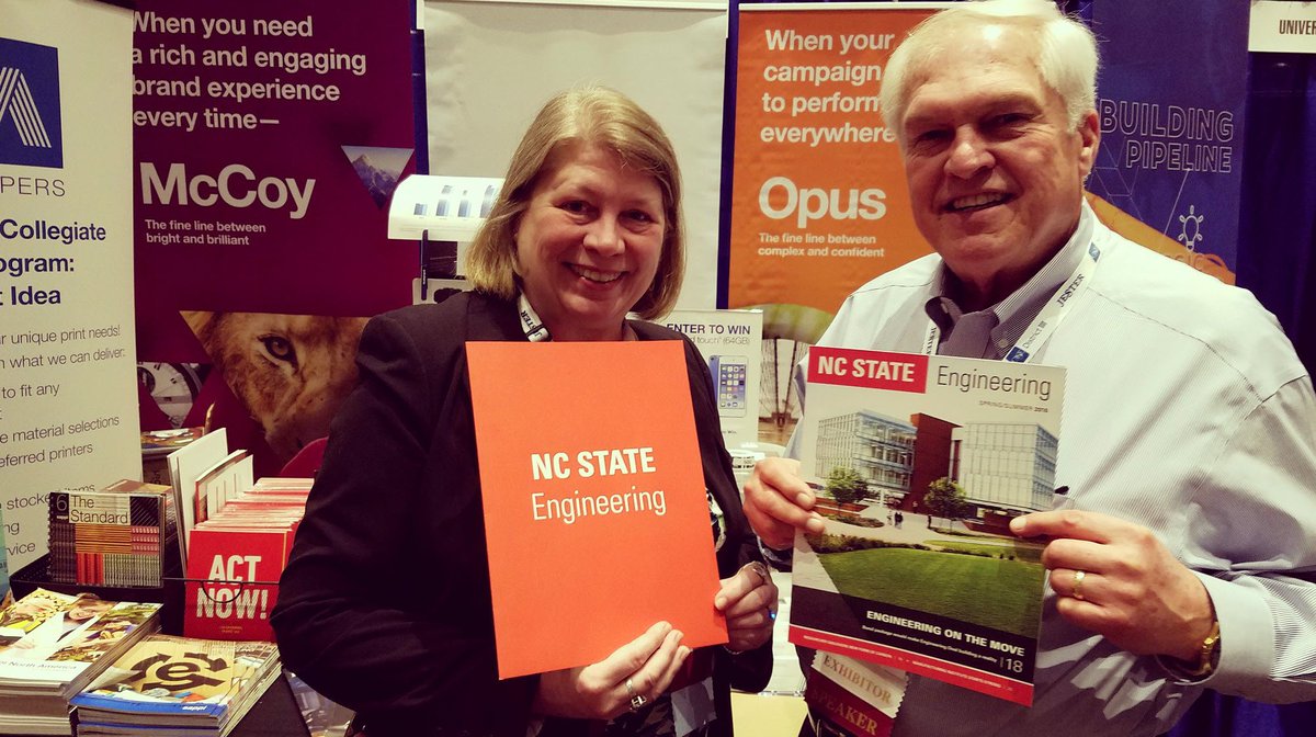 MacPapers's tweet photo. Thanks @NCState for visiting us @CASE_III today! Your engineering brochure looks awesome printed on @SappiNA #Opus #paper #MacPapers https://t.co/hew0LkjQpH