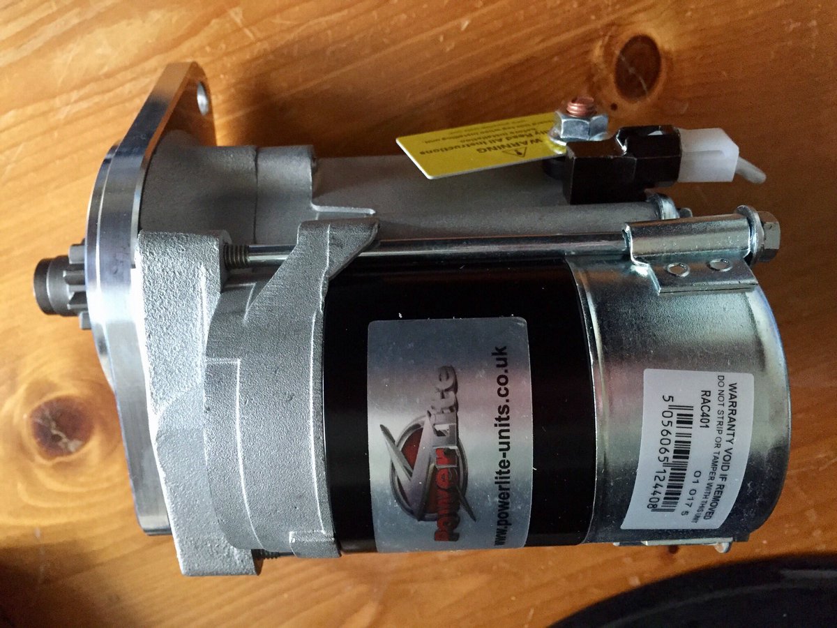 Looking forward to fitting my new starter motor at the weekend👍🏻#sunbeamalpineuk <a href="/PowerliteUnits/">Powerlite Units</a>