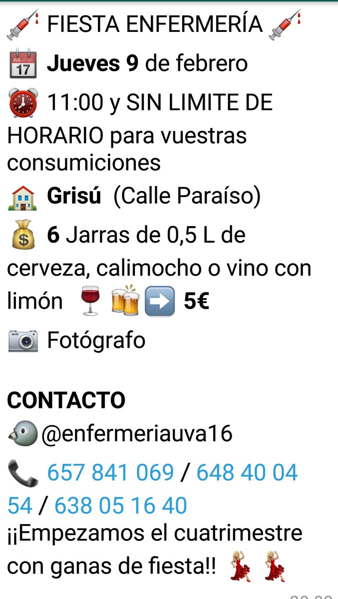 enfermeriauva16's tweet photo. 📣📣📣MUCHA ATENCIÓN ENFERMEROS 💉💉💉💉 https://t.co/oLxW0gJDsO