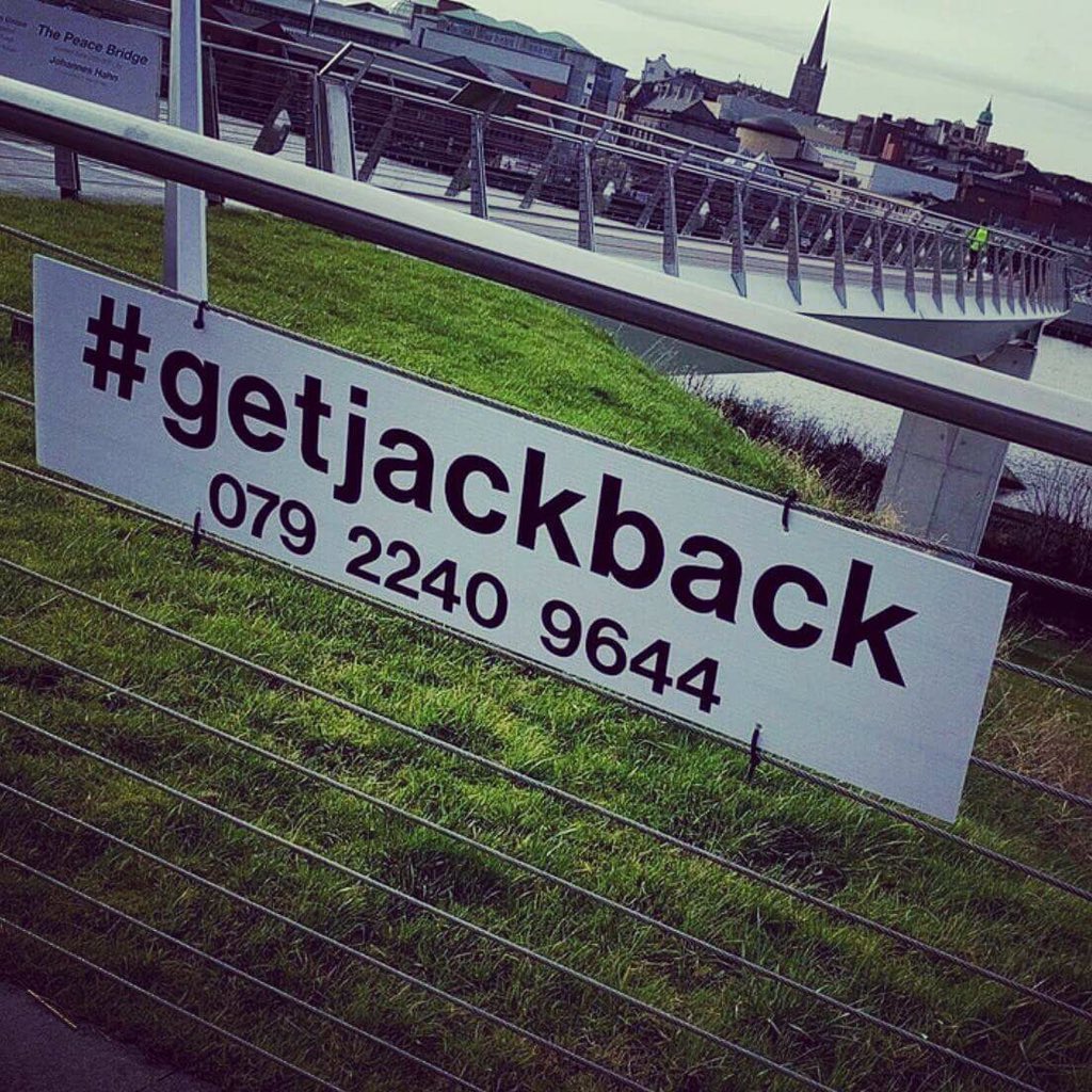 alltogether1982's tweet photo. Please please RT this everyone to get there son home #getjackback #londonderry #derry https://t.co/pNMYeujP67