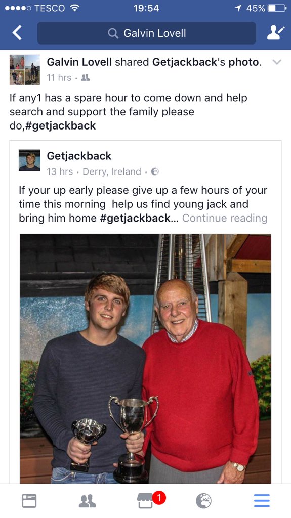 alltogether1982's tweet photo. Please please RT this everyone to get there son home #getjackback #londonderry #derry https://t.co/pNMYeujP67
