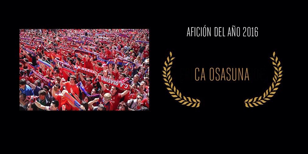RevistaPanenka's tweet photo. Con más de 11.000 votos, los seguidores de @CAOsasuna ganan la mención a Afición del Año en los #PremiosPanenka. ¡Enhorabuena, rojillos! https://t.co/syxi5qp0wW
