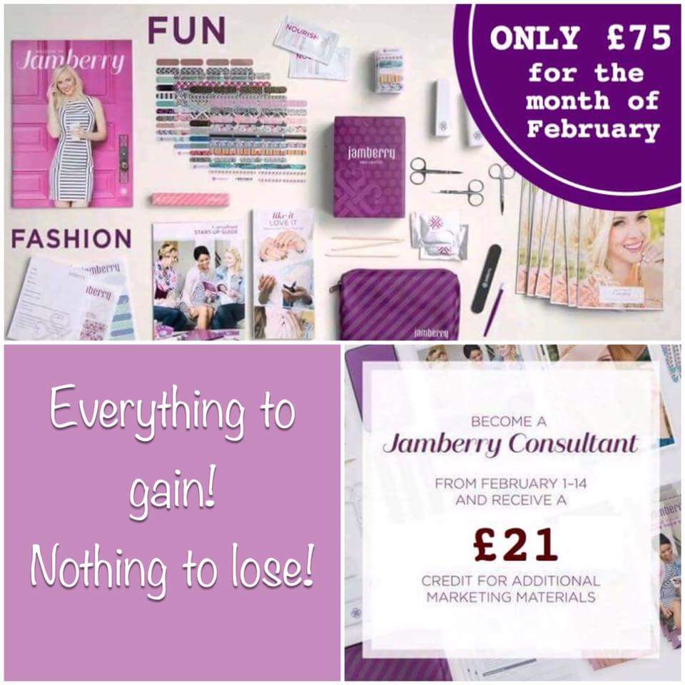 KimsBerrys's tweet photo. Join Jamberry in February for £75!! Contact me to find out how! https://t.co/gITX5c9KkK #igetpaidtohaveprettynails #joinme #joinmyteam #jams https://t.co/IZoWF9RafI