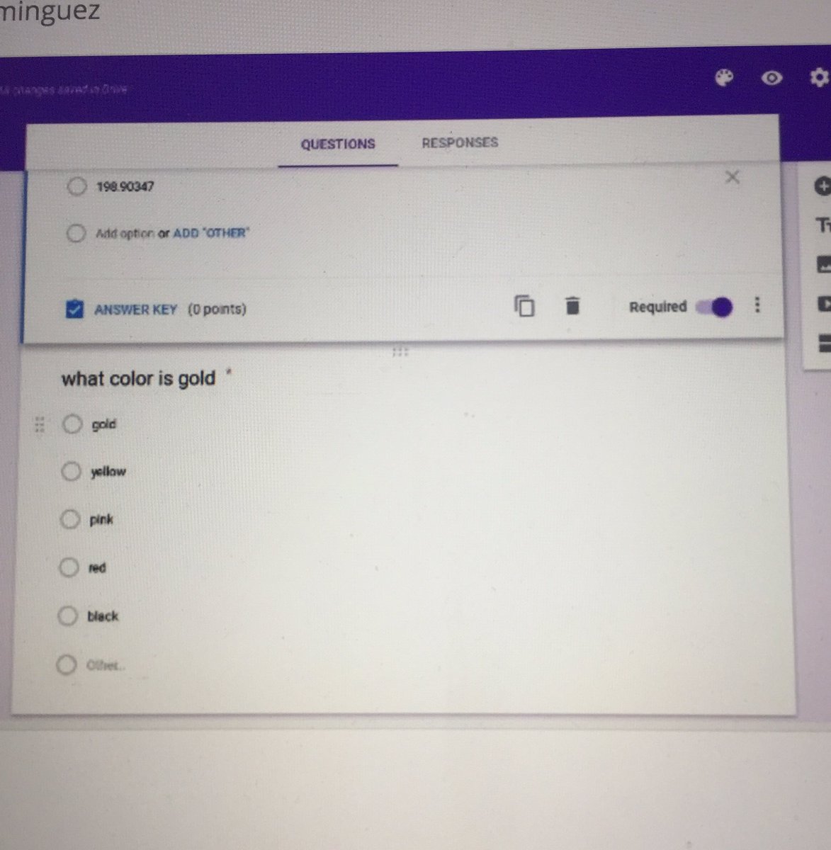 CrazySciTeach's tweet image. My students are loving the Quiz feature in Forms #formsforlife #gforms #ignoresillyquestion