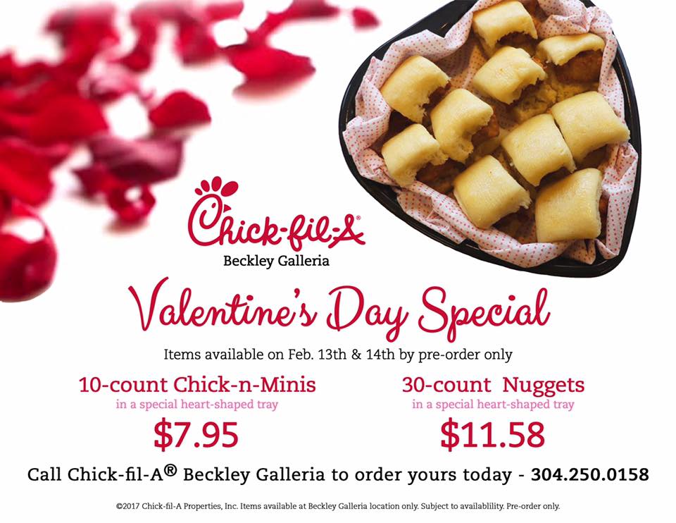 Chick Fil A Breakfast Tray New ChickfilA Beckley On Twitter Exciting Valentine's Day Special At Chick Fil A Breakfast Tray New ChickfilA Beckley On Twitter Exciting Valentine's Day Special At