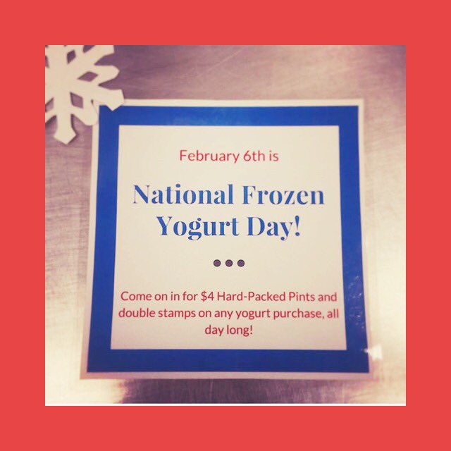 Happy National Froyo Day! Flavors are Nutella, Mango, and Raspberry! #GoBerry